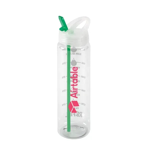 Water Bottle with Flip Up Spout & Hydration Mark - 32 Oz. - Water Bottle with Flip Up Spout & Hydration Mark - 32 Oz. - Image 5 of 6