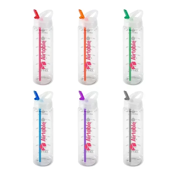 Water Bottle with Flip Up Spout & Hydration Mark - 32 Oz. - Water Bottle with Flip Up Spout & Hydration Mark - 32 Oz. - Image 6 of 6
