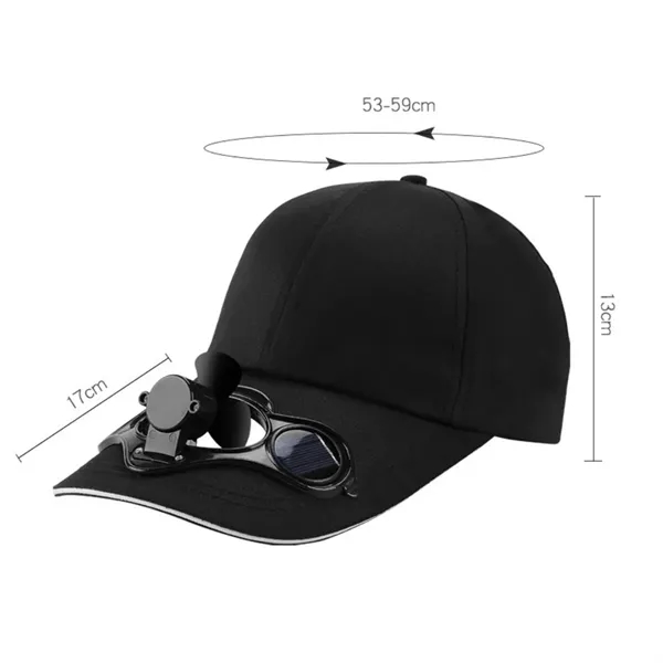 Solar Powered Fan Cap with Sun Protection - Solar Powered Fan Cap with Sun Protection - Image 1 of 5