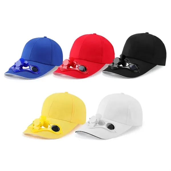 Solar Powered Fan Cap with Sun Protection - Solar Powered Fan Cap with Sun Protection - Image 2 of 5