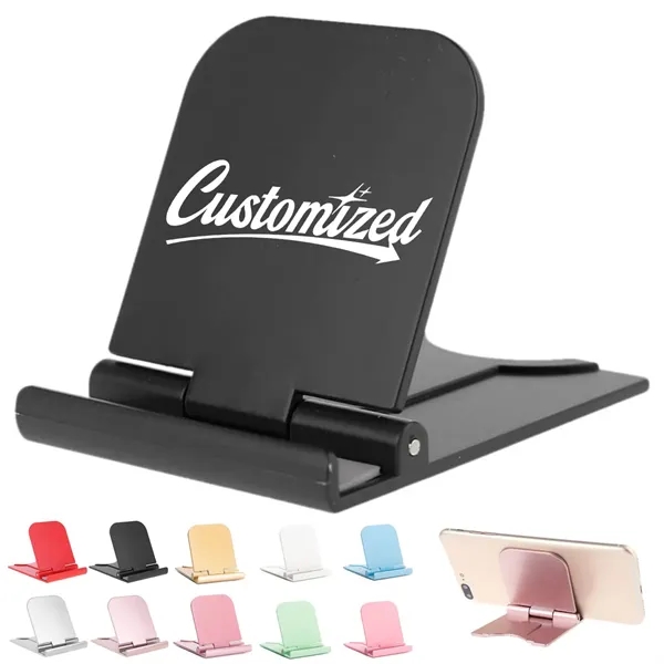 Foldable Plastic Phone Stand for Desk Use Holder - Foldable Plastic Phone Stand for Desk Use Holder - Image 0 of 6