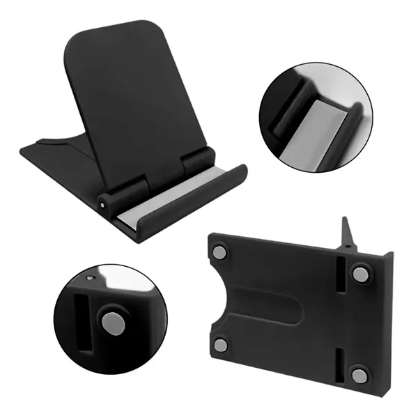 Foldable Plastic Phone Stand for Desk Use Holder - Foldable Plastic Phone Stand for Desk Use Holder - Image 3 of 6