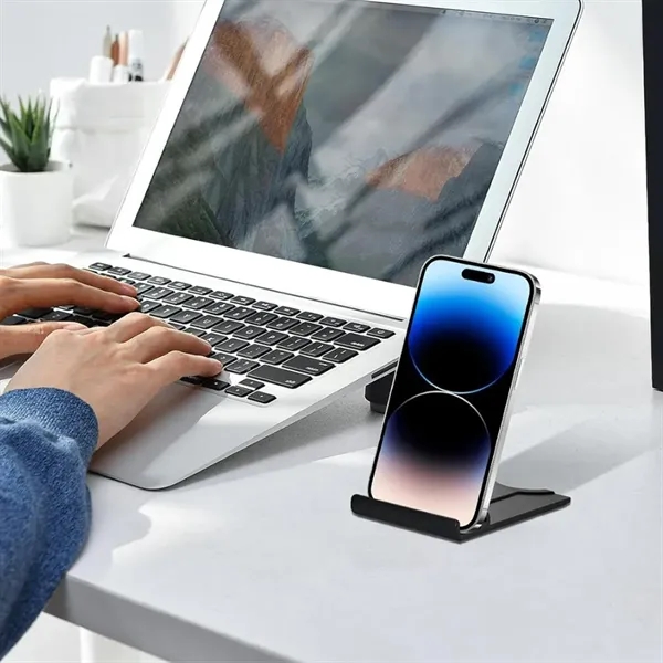 Foldable Plastic Phone Stand for Desk Use Holder - Foldable Plastic Phone Stand for Desk Use Holder - Image 4 of 6
