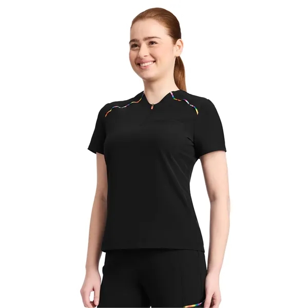 Infinity GNR8 Pride - Women's 1-Pocket Zip Henley Top - Infinity GNR8 Pride - Women's 1-Pocket Zip Henley Top - Image 0 of 1