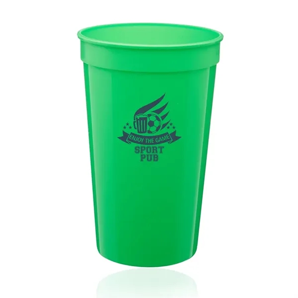 22 oz. Plastic Stadium Cup - 22 oz. Plastic Stadium Cup - Image 10 of 23
