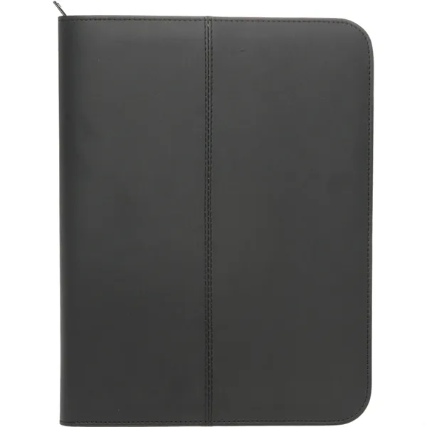 Premium Zippered Leather Portfolio w/ Pen Loop & Two Pockets - Premium Zippered Leather Portfolio w/ Pen Loop & Two Pockets - Image 2 of 2
