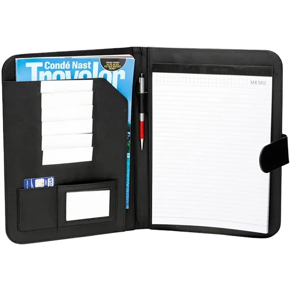 Leather Portfolio Journal w/ Magnet Closure & Pen Loop - Leather Portfolio Journal w/ Magnet Closure & Pen Loop - Image 2 of 2