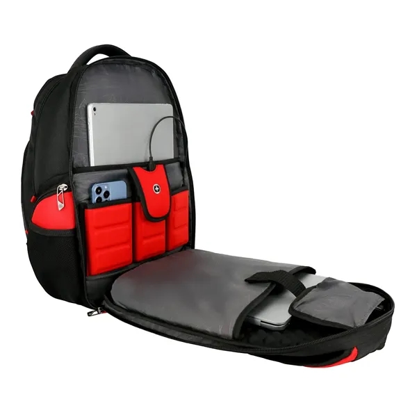 SwissDigital® Antibacterial Large Travel RFID Backpack