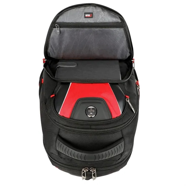 SwissDigital® Antibacterial Large Travel RFID Backpack