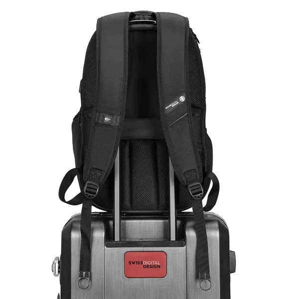 SwissDigital® PIXEL PRO Stylish TSA-Friendly Finder Backpack - SwissDigital® PIXEL PRO Stylish TSA-Friendly Finder Backpack - Image 4 of 15