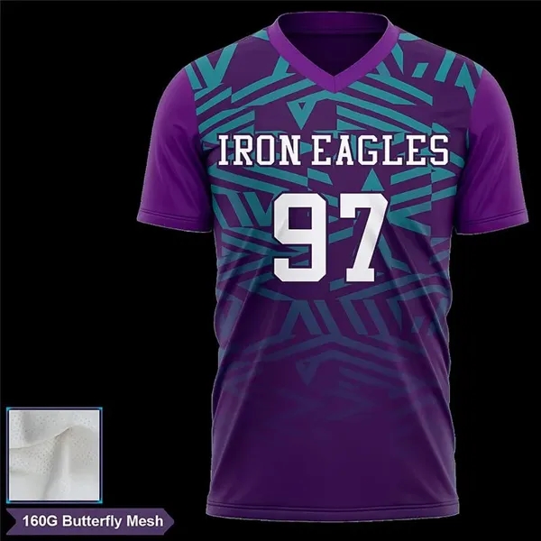Men's Sublimation Flag Football Jersey - Butterfly Mesh - Men's Sublimation Flag Football Jersey - Butterfly Mesh - Image 0 of 2