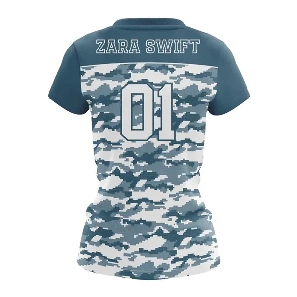 Women's Sublimation Flag Football Jersey - Butterfly Mesh - Women's Sublimation Flag Football Jersey - Butterfly Mesh - Image 1 of 2