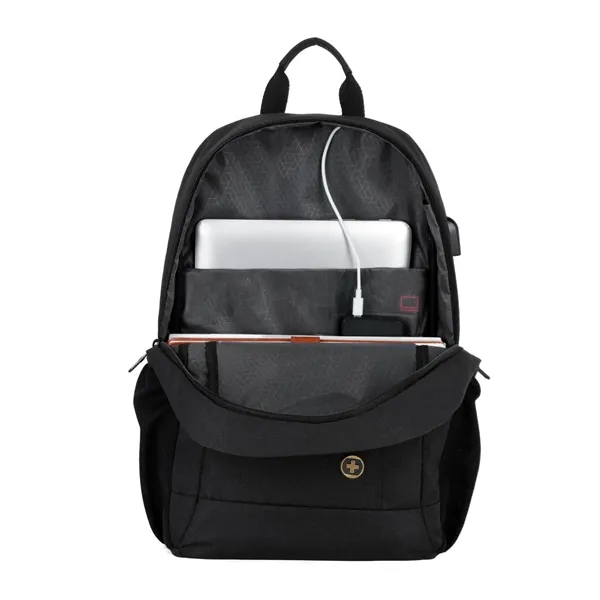 SwissDigital® ARBON RFID Travel Business Backpack - SwissDigital® ARBON RFID Travel Business Backpack - Image 6 of 16