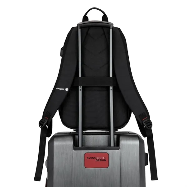SwissDigital® ARBON RFID Travel Business Backpack - SwissDigital® ARBON RFID Travel Business Backpack - Image 8 of 16