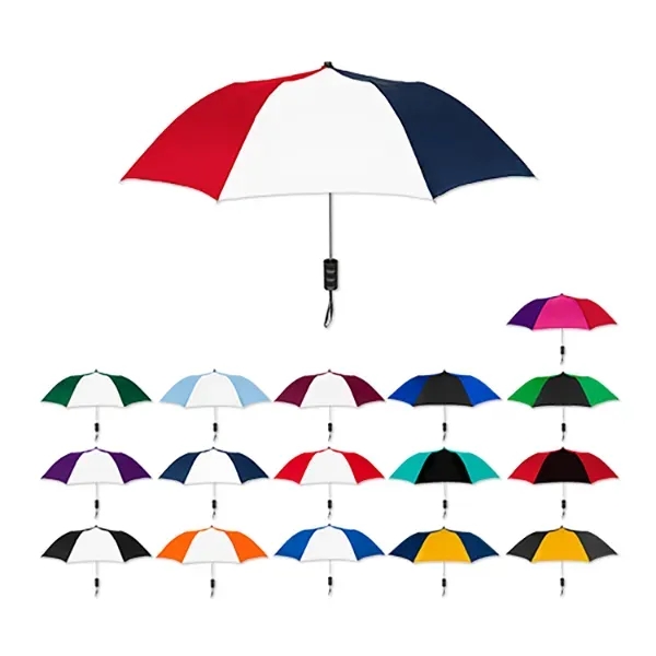 The Spectrum Folding Umbrella - 2 Color Panels - The Spectrum Folding Umbrella - 2 Color Panels - Image 1 of 35