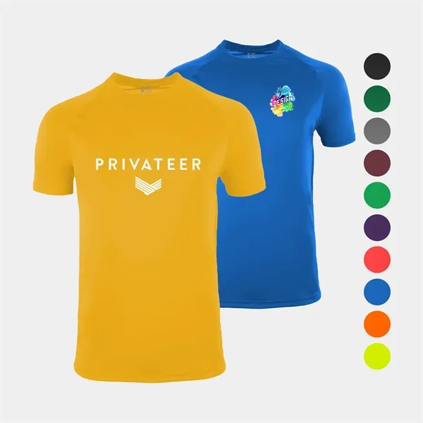 Men's Performance Raglan Crew Neck T-Shirt
