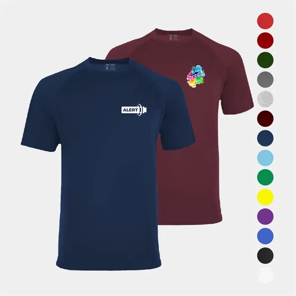 Varsity Men's Crew Neck Tee with Raglan Sleeves - Varsity Men's Crew Neck Tee with Raglan Sleeves - Image 0 of 0