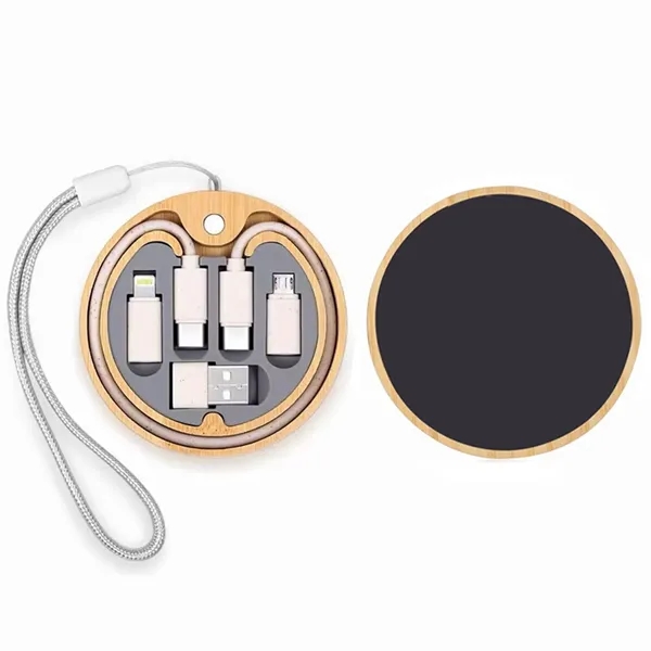 Light Up Round Wireless Charger and Cable Kit - Light Up Round Wireless Charger and Cable Kit - Image 1 of 3