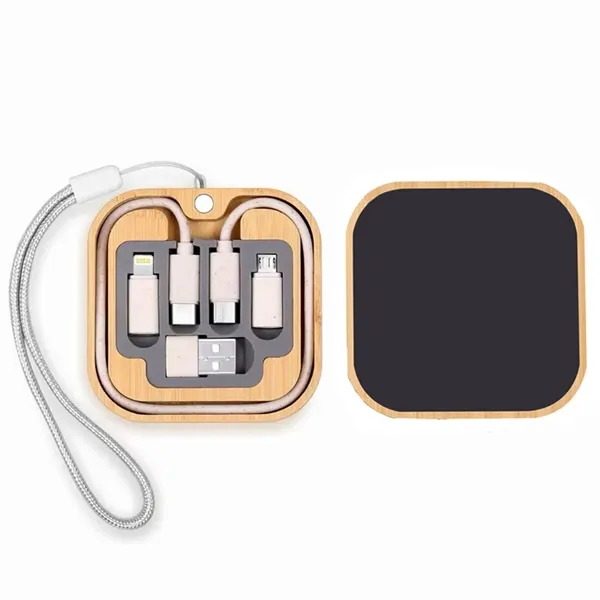 Light Up Square Wireless Charger and Cable Kit - Light Up Square Wireless Charger and Cable Kit - Image 1 of 4