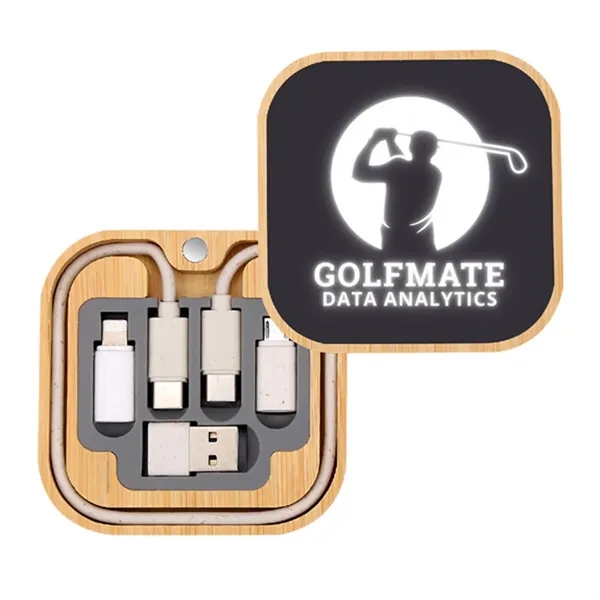 Light Up Square Wireless Charger and Cable Kit - Light Up Square Wireless Charger and Cable Kit - Image 4 of 4