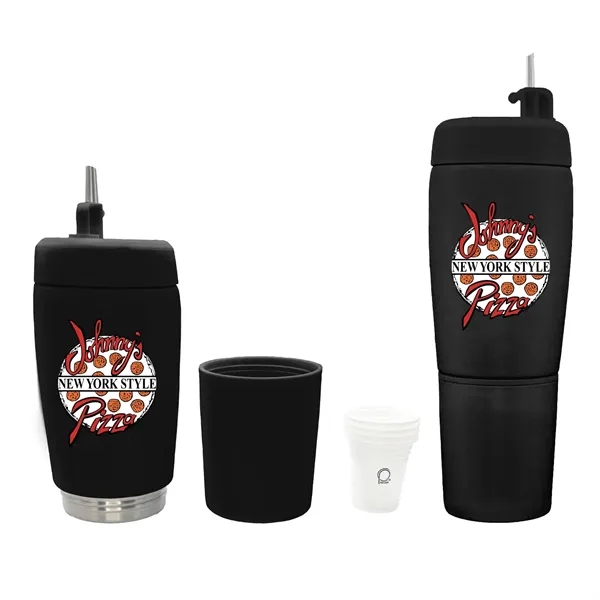 Pour Caddy 20 oz Flask Set - Full Color - Pour Caddy 20 oz Flask Set - Full Color - Image 0 of 8