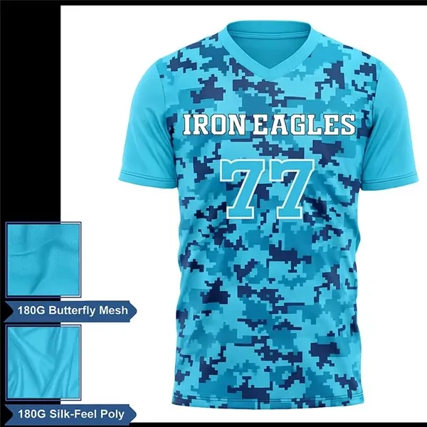 Men's Lightweight Sublimation Football Fanwear Jersey-Style - Men's Lightweight Sublimation Football Fanwear Jersey-Style - Image 0 of 1
