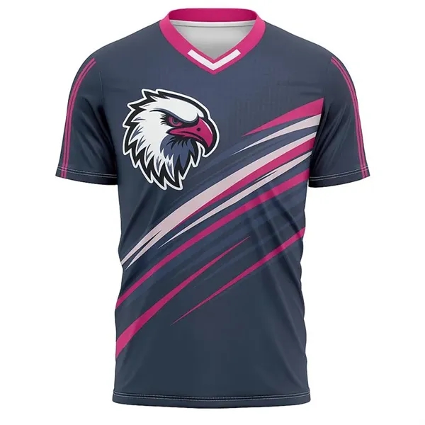 Men's Lightweight Sublimation Football Fanwear Jersey-Style - Men's Lightweight Sublimation Football Fanwear Jersey-Style - Image 1 of 1