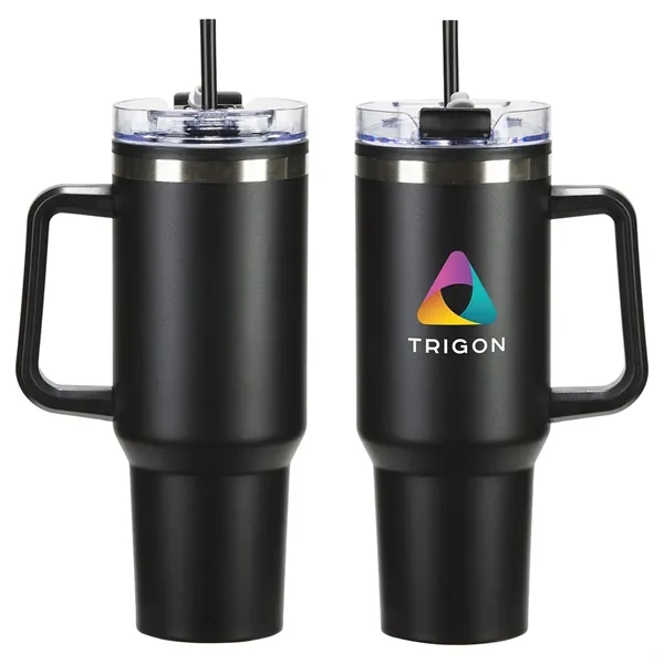 Ohana 40 oz Stainless Steel/Polypropylene Mug with Color-Mat - Ohana 40 oz Stainless Steel/Polypropylene Mug with Color-Mat - Image 1 of 4