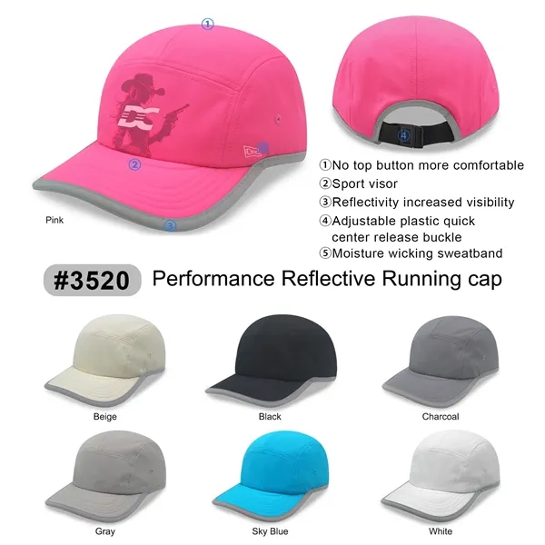 Reflective Safe Light Weight Running Cap - Reflective Safe Light Weight Running Cap - Image 0 of 9