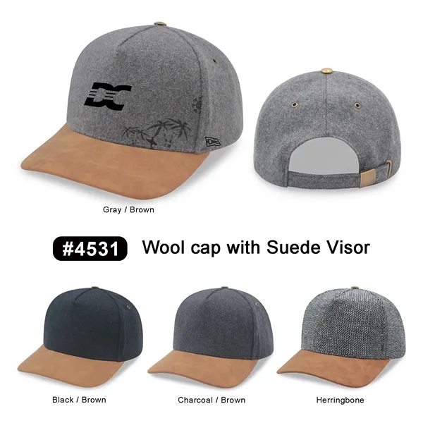 5 Panel Melton Wool Suede Cap - 5 Panel Melton Wool Suede Cap - Image 0 of 4