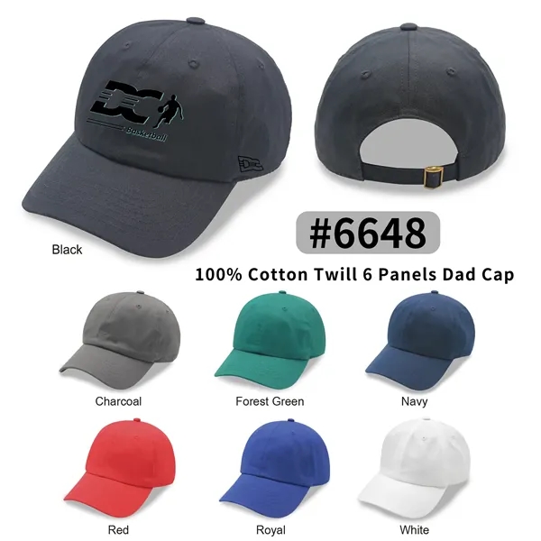 6 Panel Light Weight Relaxed Golf Hat, Dad Cap - 6 Panel Light Weight Relaxed Golf Hat, Dad Cap - Image 0 of 19