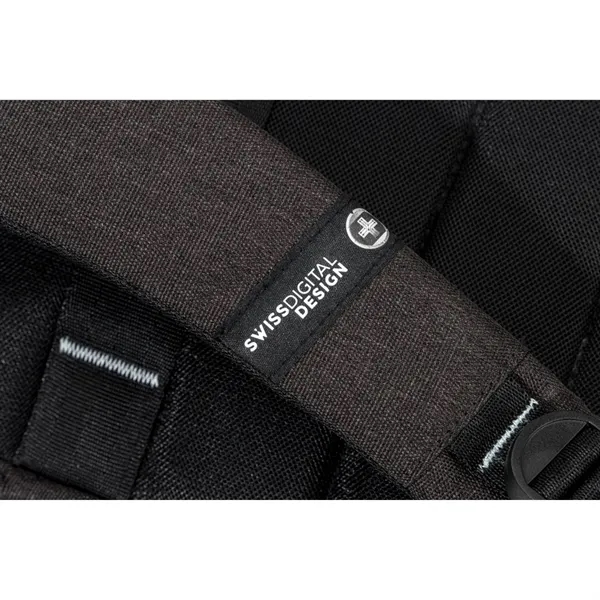 SwissDigital® RFID AROSA USB Charging Port Travel Backpack - SwissDigital® RFID AROSA USB Charging Port Travel Backpack - Image 10 of 12