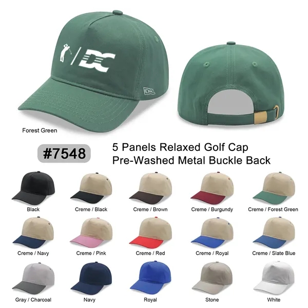 5 Panel Relaxed Golf Hat Dad Cap - 5 Panel Relaxed Golf Hat Dad Cap - Image 0 of 46