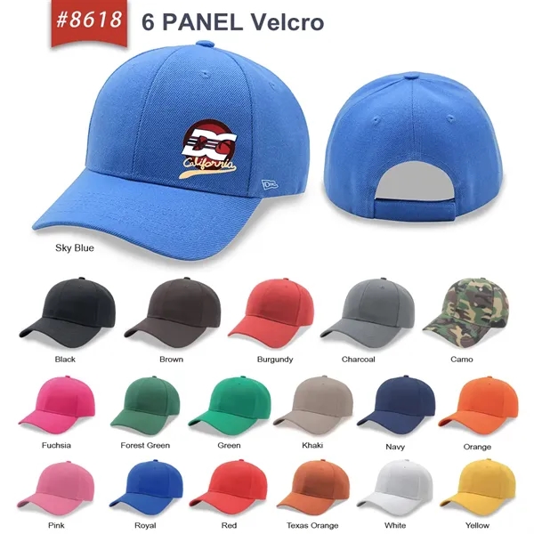 6 Panel Poly Twill Baseball Cap - 6 Panel Poly Twill Baseball Cap - Image 0 of 27
