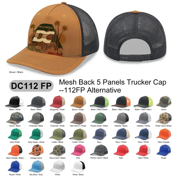 5 Panel 112FP Premier Trucker Cap - 5 Panel 112FP Premier Trucker Cap - Image 0 of 35