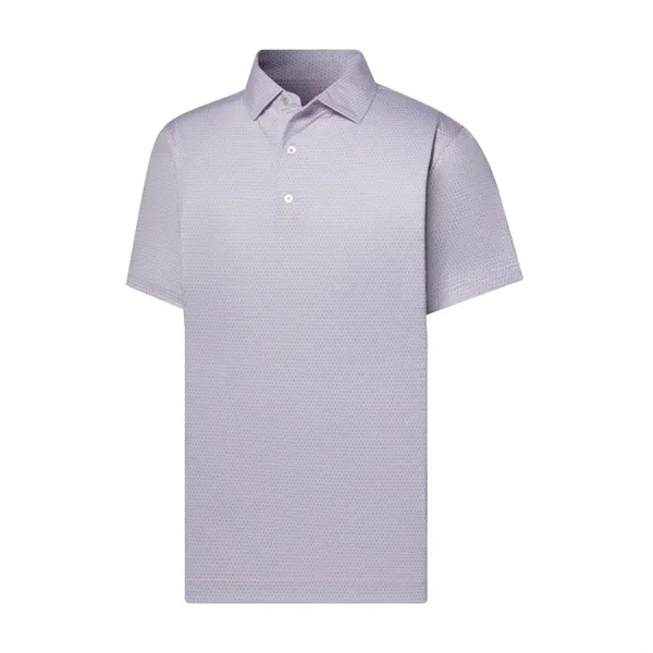 FootJoy Men's Stellar Print Lisle Shirt - FootJoy Men's Stellar Print Lisle Shirt - Image 4 of 5