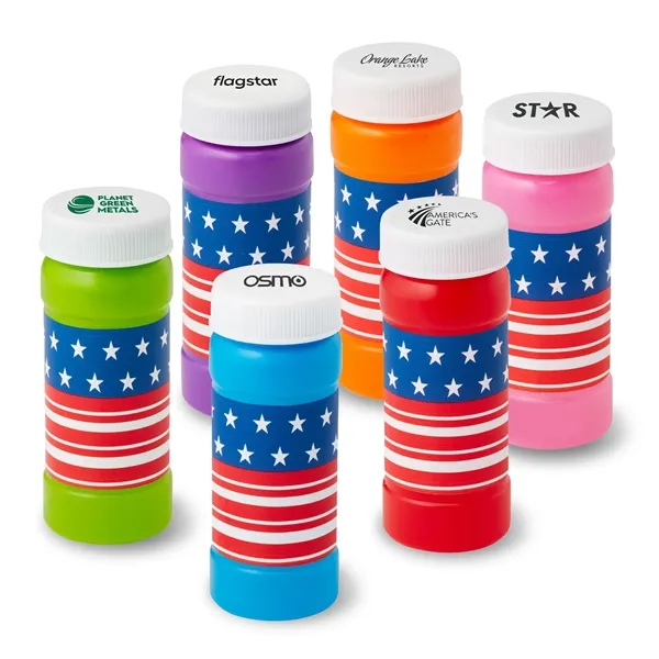 2 oz. Patriotic Bubbles with cap imprint - 2 oz. Patriotic Bubbles with cap imprint - Image 0 of 7