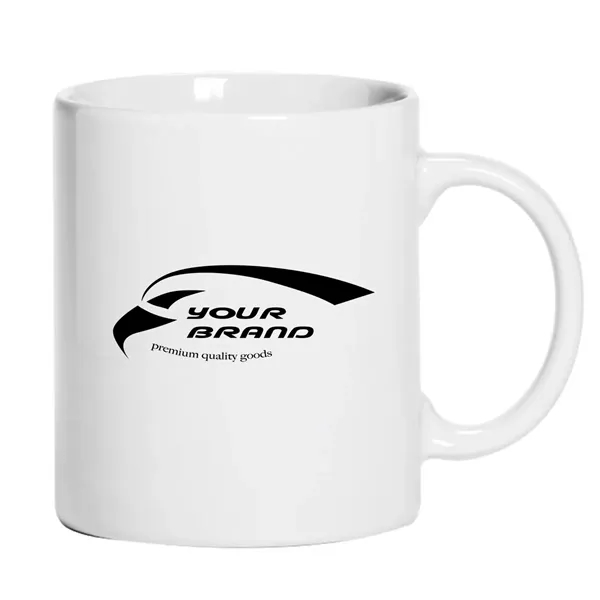 11OZ. White Ceramic Coffee Mug - 11OZ. White Ceramic Coffee Mug - Image 0 of 3
