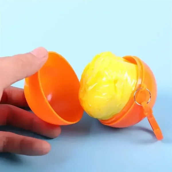 Disposable Rain Poncho in Ball Keychain - Disposable Rain Poncho in Ball Keychain - Image 5 of 8