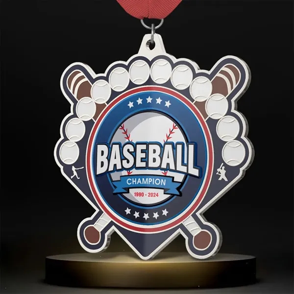 UV Printed Baseball Medals - UV Printed Baseball Medals - Image 0 of 8
