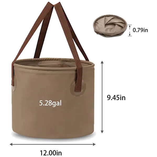 Portable 5 Gallon Collapsible Foldable Bucket Container - Portable 5 Gallon Collapsible Foldable Bucket Container - Image 1 of 8
