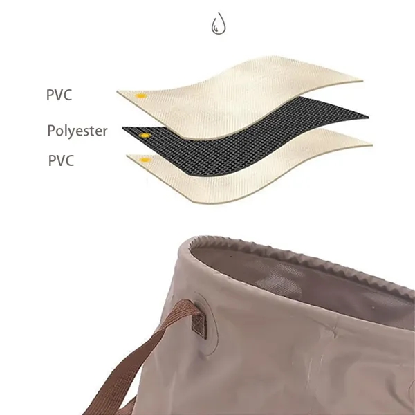 Portable 5 Gallon Collapsible Foldable Bucket Container - Portable 5 Gallon Collapsible Foldable Bucket Container - Image 4 of 8