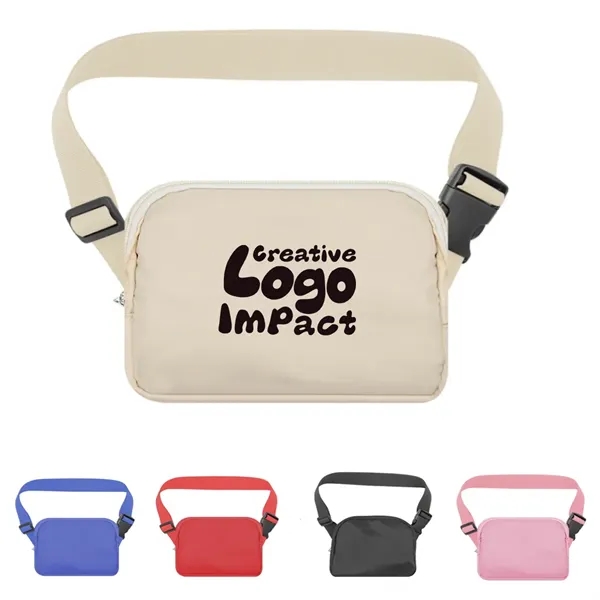 Unisex Running Belt Crossbody Bag with Adjustable Strap - Unisex Running Belt Crossbody Bag with Adjustable Strap - Image 0 of 3