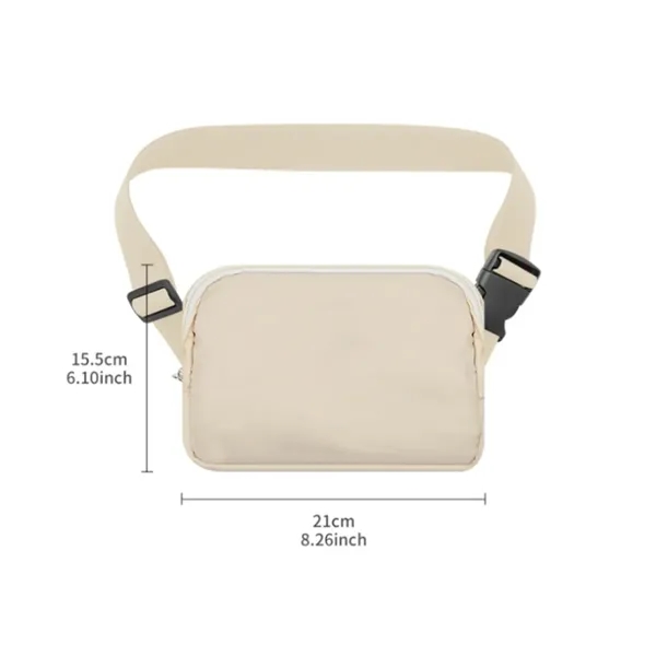 Unisex Running Belt Crossbody Bag with Adjustable Strap - Unisex Running Belt Crossbody Bag with Adjustable Strap - Image 1 of 3