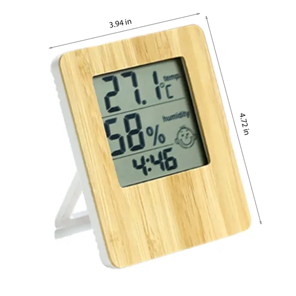 3 in 1 Thermometer & Humidity Monitor With Clock - 3 in 1 Thermometer & Humidity Monitor With Clock - Image 1 of 3