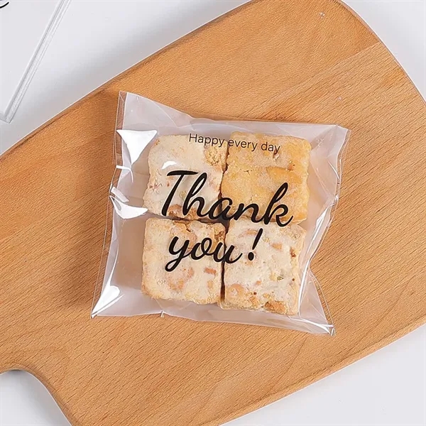 2.75x2.75", 4x4", 5x5" Self-Sealing 'Thank you' Bags - 2.75x2.75", 4x4", 5x5" Self-Sealing 'Thank you' Bags - Image 4 of 5