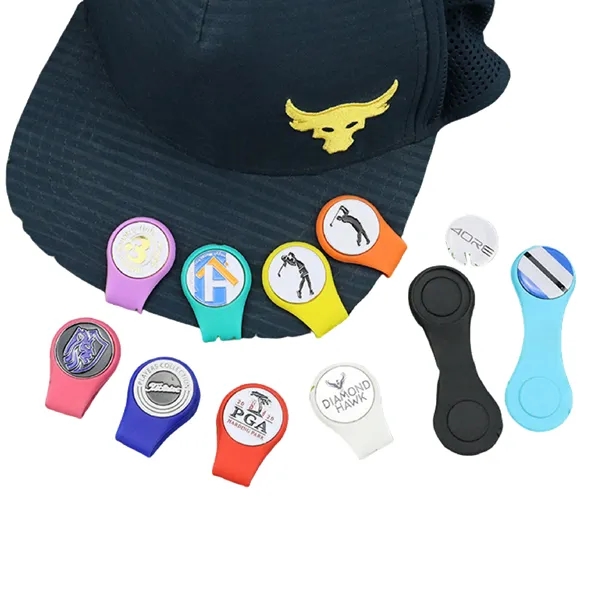 Magnetic Golf Hat Clip with Custom Ball Marker for Golfers - Magnetic Golf Hat Clip with Custom Ball Marker for Golfers - Image 3 of 15