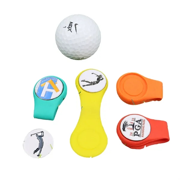Magnetic Golf Hat Clip with Custom Ball Marker for Golfers - Magnetic Golf Hat Clip with Custom Ball Marker for Golfers - Image 5 of 15