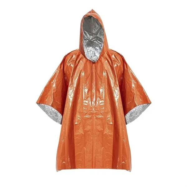 Outdoor Aluminum Coated Film Reflective Windproof Raincoat - Outdoor Aluminum Coated Film Reflective Windproof Raincoat - Image 1 of 5