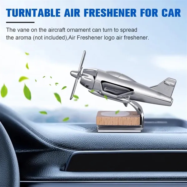 Solar Airplane Car Decor Fragrance Diffuser-Wooden Base - Solar Airplane Car Decor Fragrance Diffuser-Wooden Base - Image 7 of 7